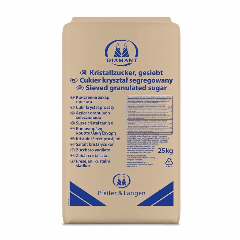 Pfeifer W600 Segregated White Sugar 25 kg