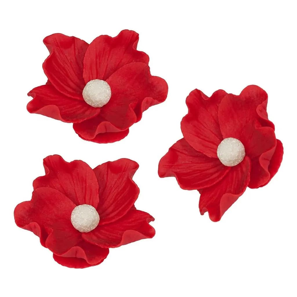 Rose Wild Small 014m Red 8 cm 3 pc