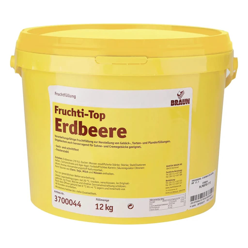 Strawberry 70% Pure Fruit Filling 12 kg