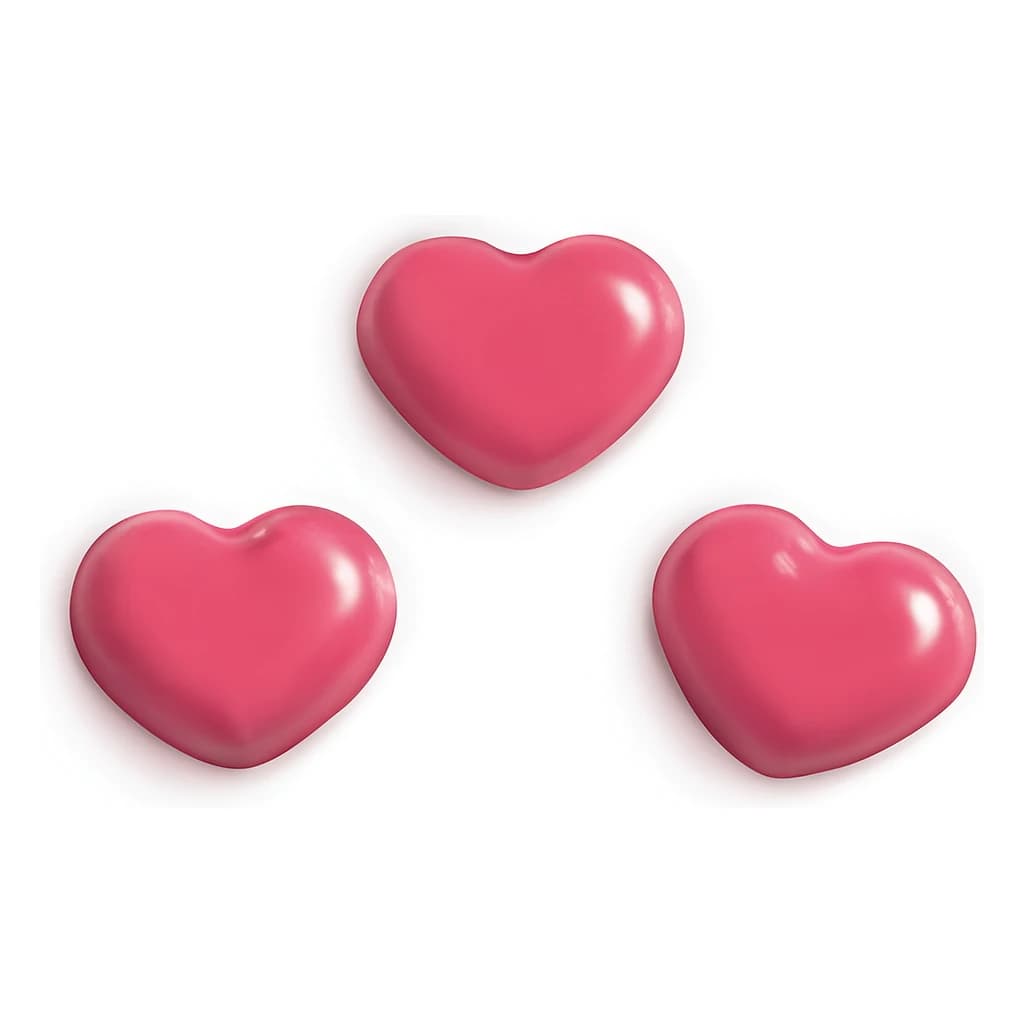 Choc. Decor. Hearts 14×18 mm (320 pc)