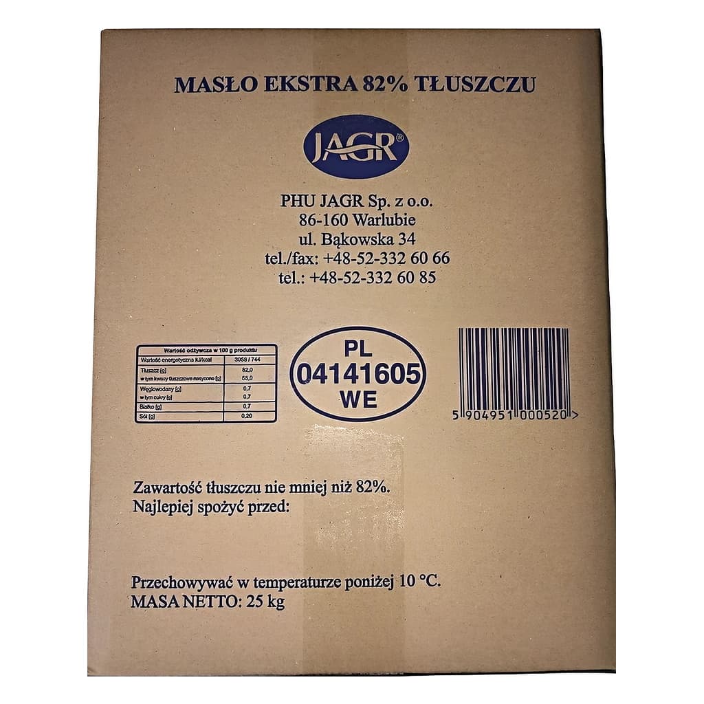 Butter Unsalted 25 kg