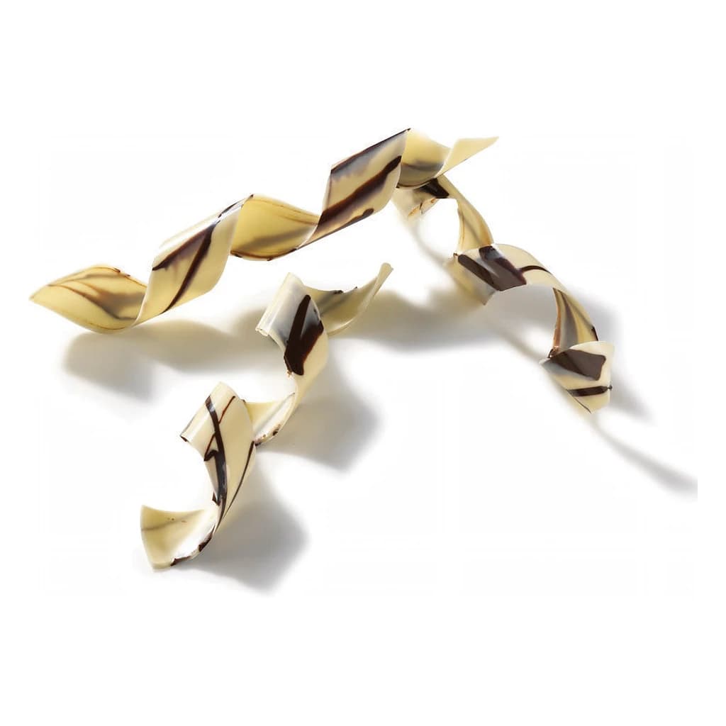 Chocolate Decor Spiral Marble 200 mm 15 pc