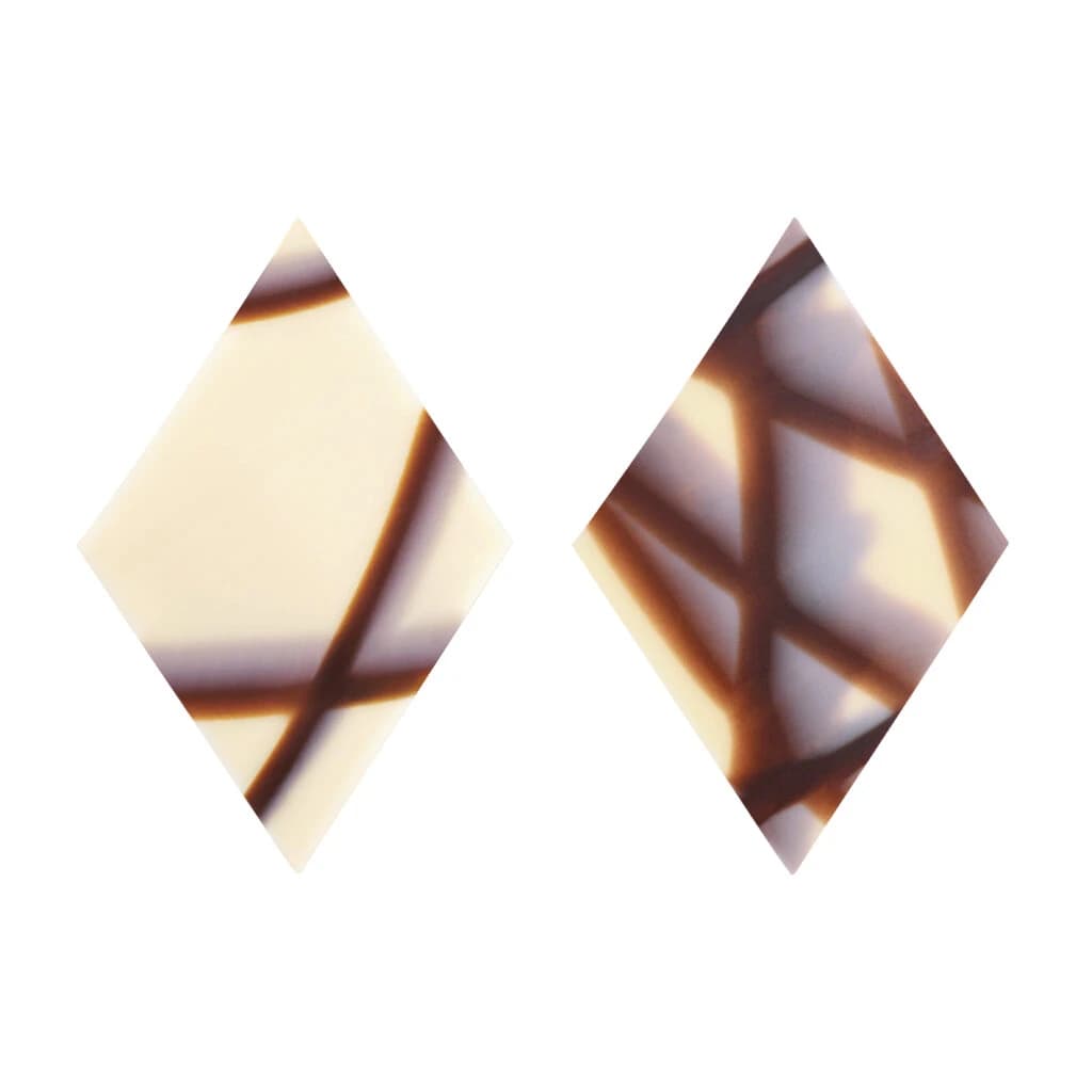 Choc Decor. Rhombus Marble 35x60 mm (390 pc)