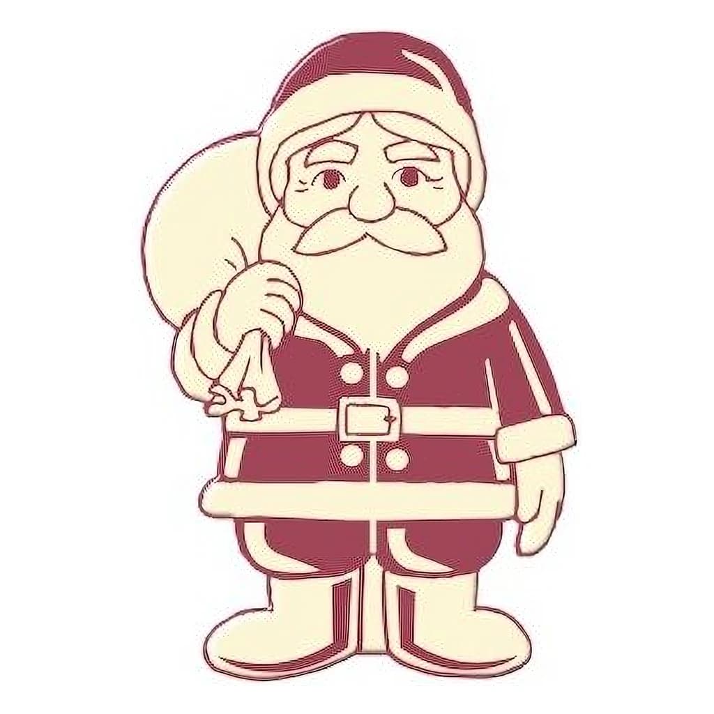 Choc. Decor. Santa Claus 40 mm (100 pc)