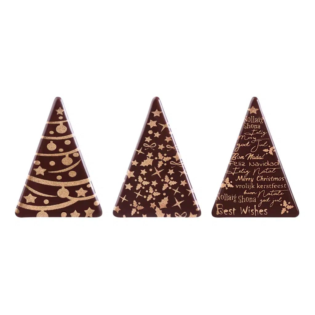 Choc. Decor. Gold Christmas Set 48 mm (252 pc)