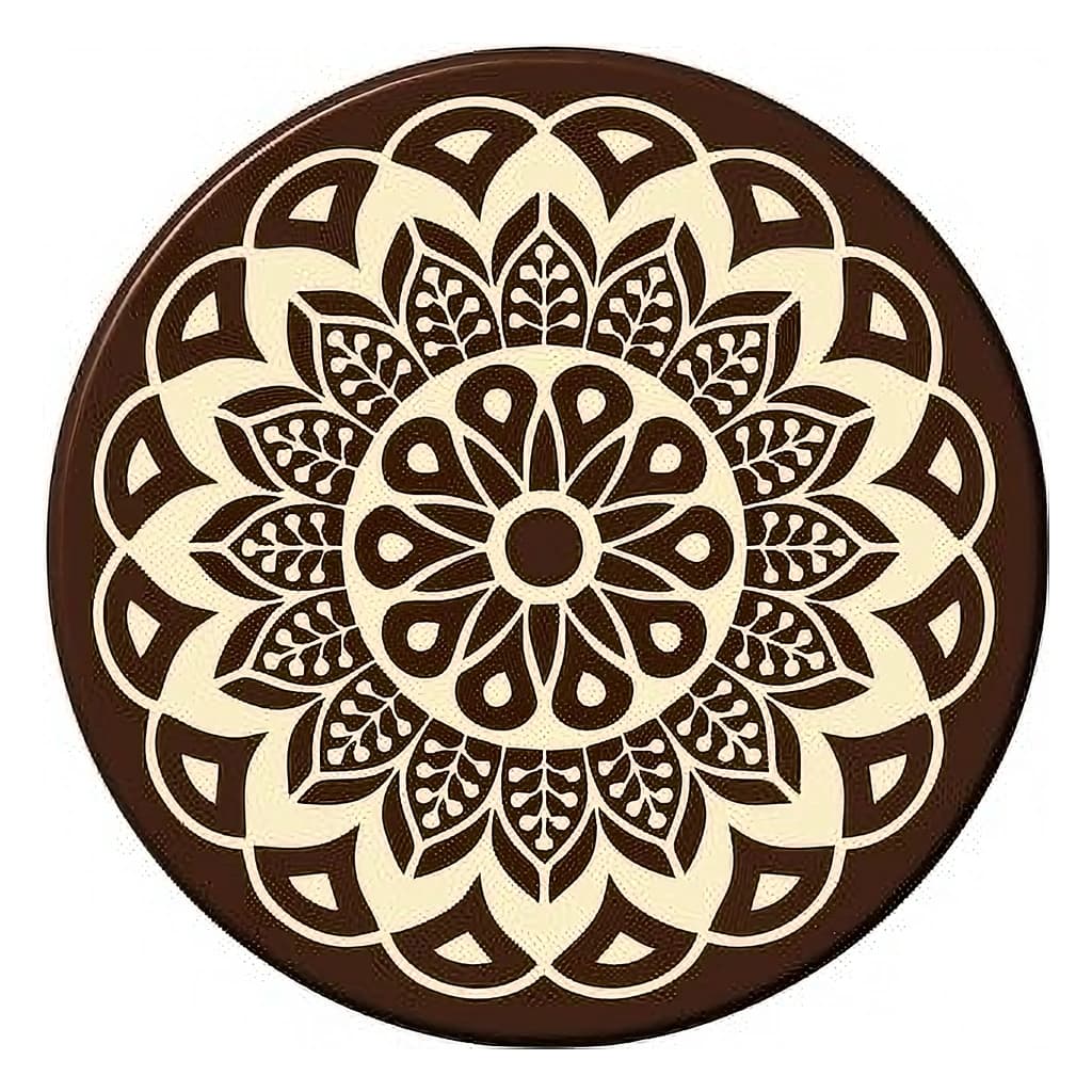 Chocolate Decoration Circle 40 mm