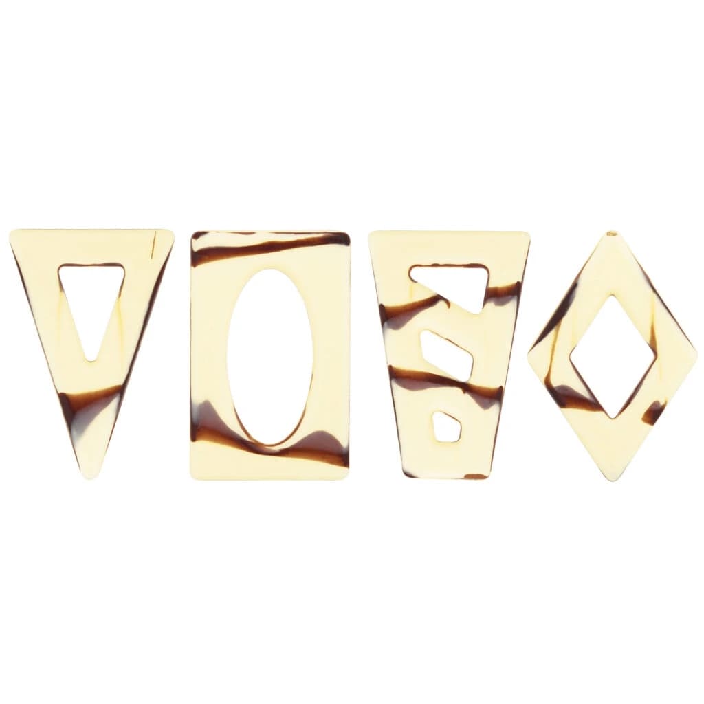 Choc Filigree Art Decor Set 60 mm (220 pc)