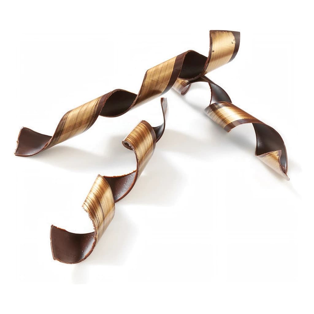 Choc Decor. Spiral Gold 200 mm (15 pc)