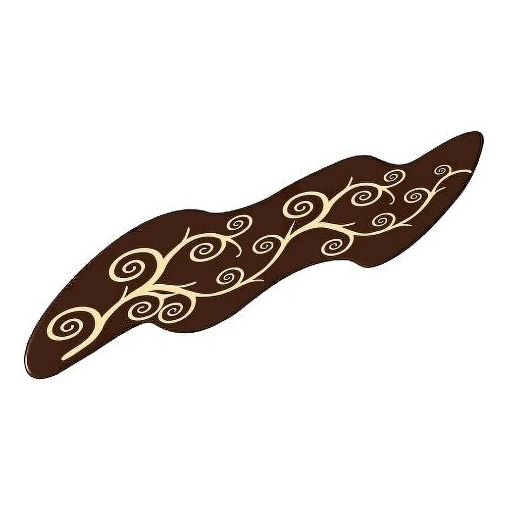 Chocolate Decoration 5 Layers Vintage Dark 70 mm