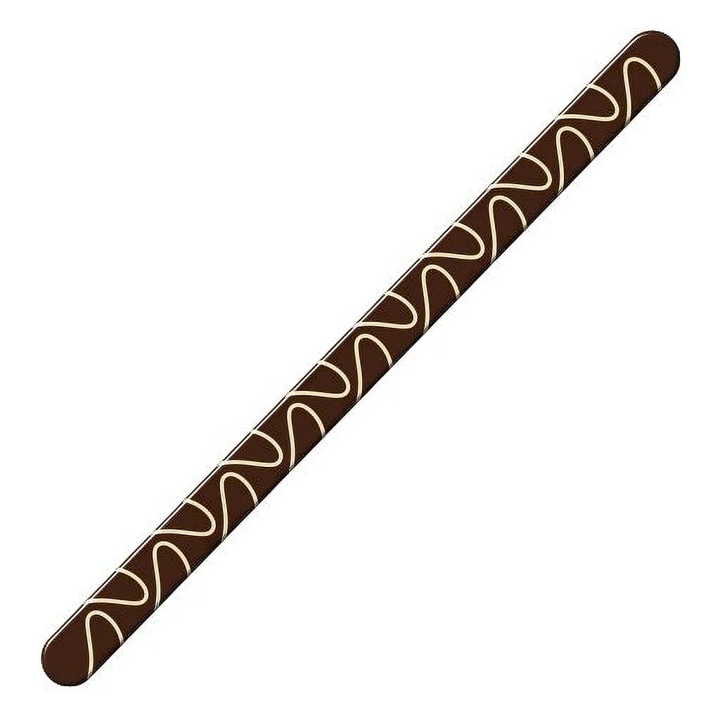 Choc Decor. 5 Layers Dark Sticks 110 mm (100 pc)