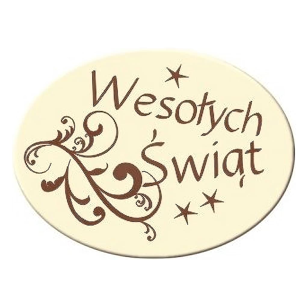 Choc Decor. Oval White 40 mm (80 pc)