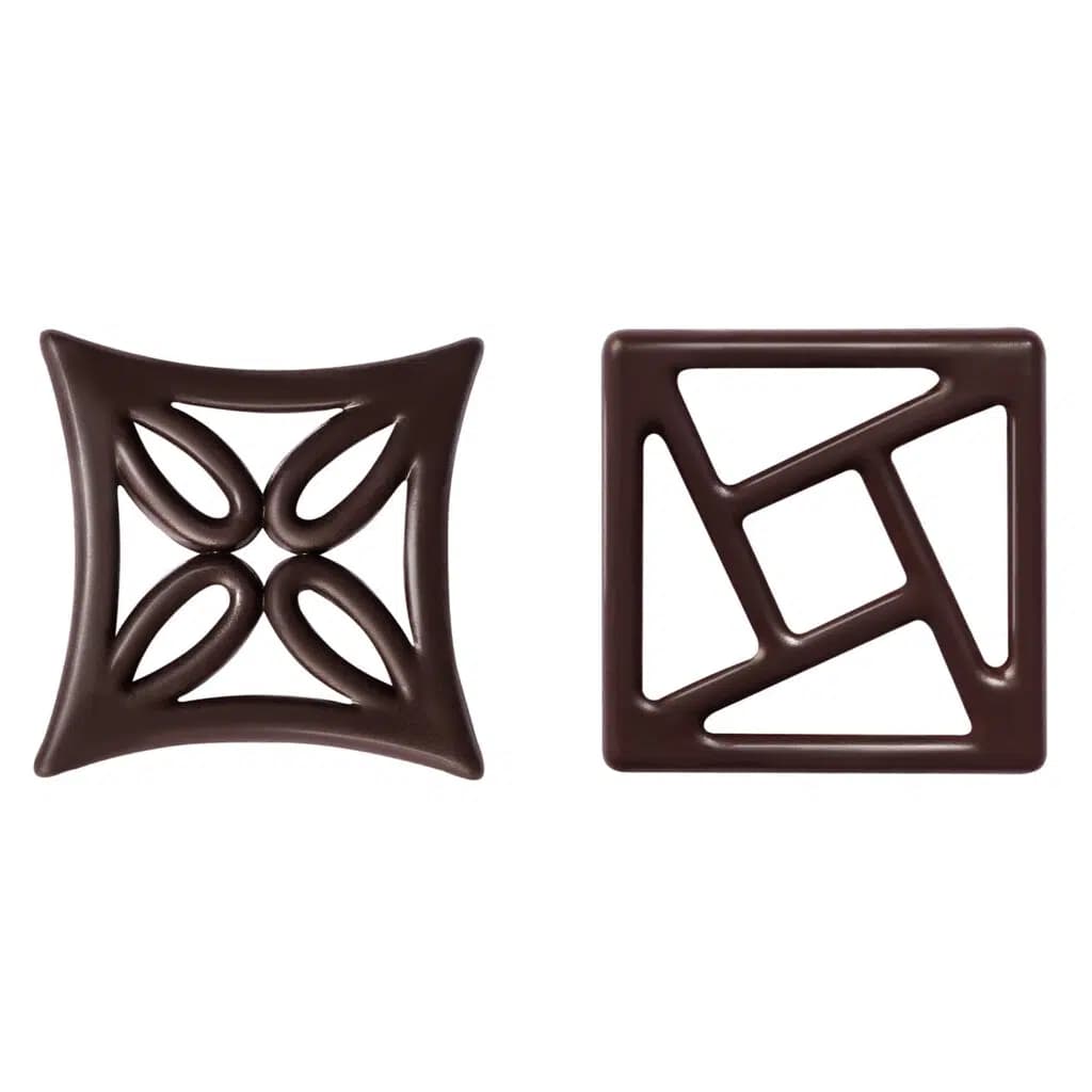 Choc Filigree Harmony Set 38×38 / 40×40 mm (245 pc)
