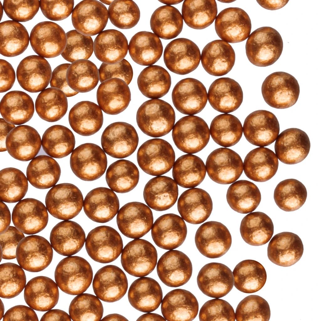Retro Gold Sugar Pearls 4 mm 1.2 kg