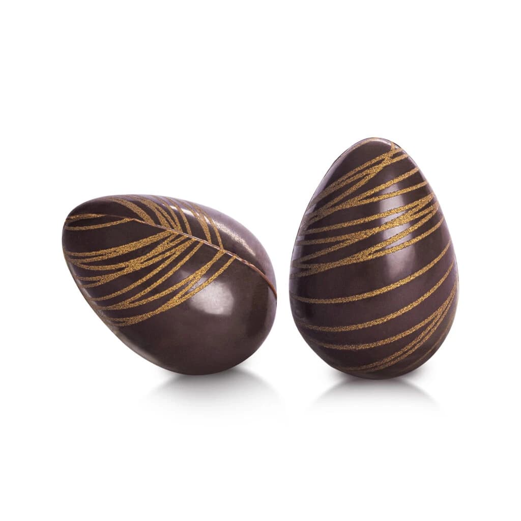 Choc. Decor. Easter Hollow Eggs Dark Set 25×36 mm (96 pc)