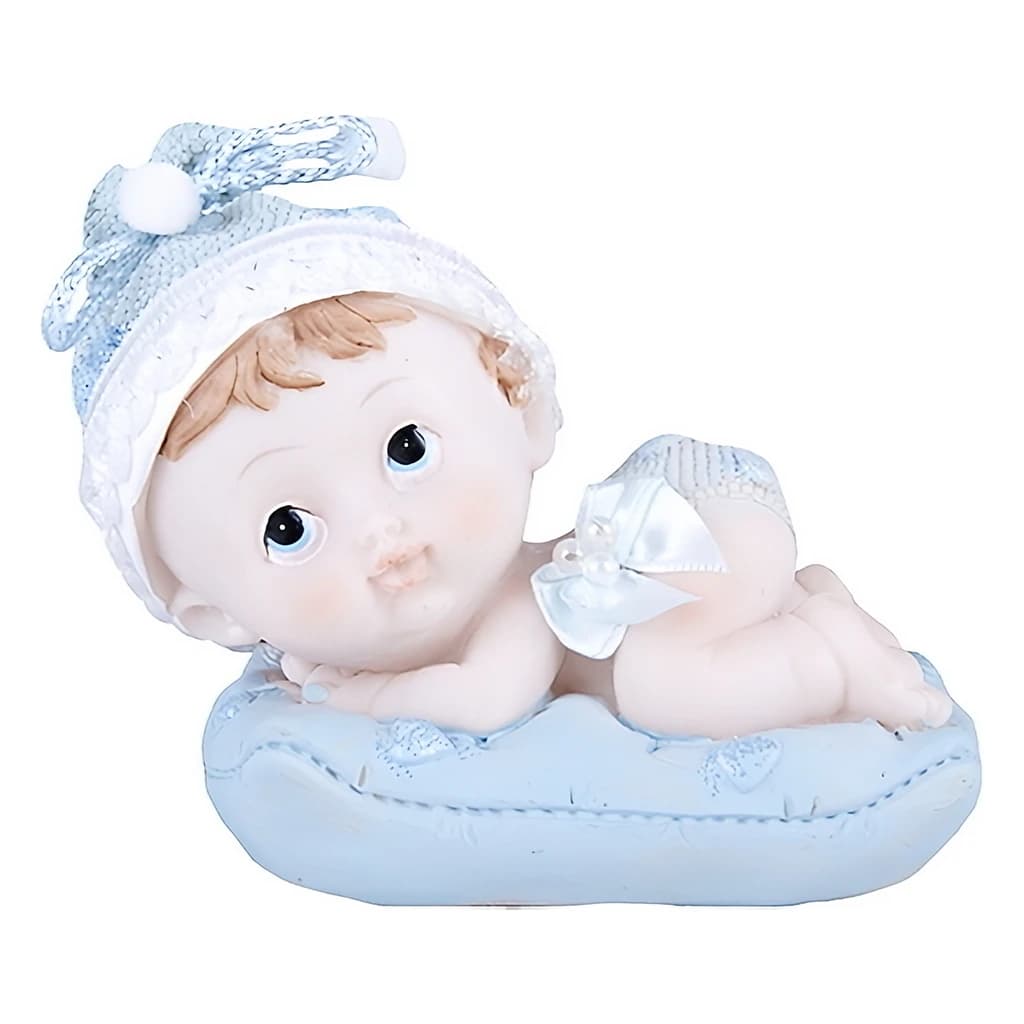 Fig. Boy with Blue Pillow 9 cm