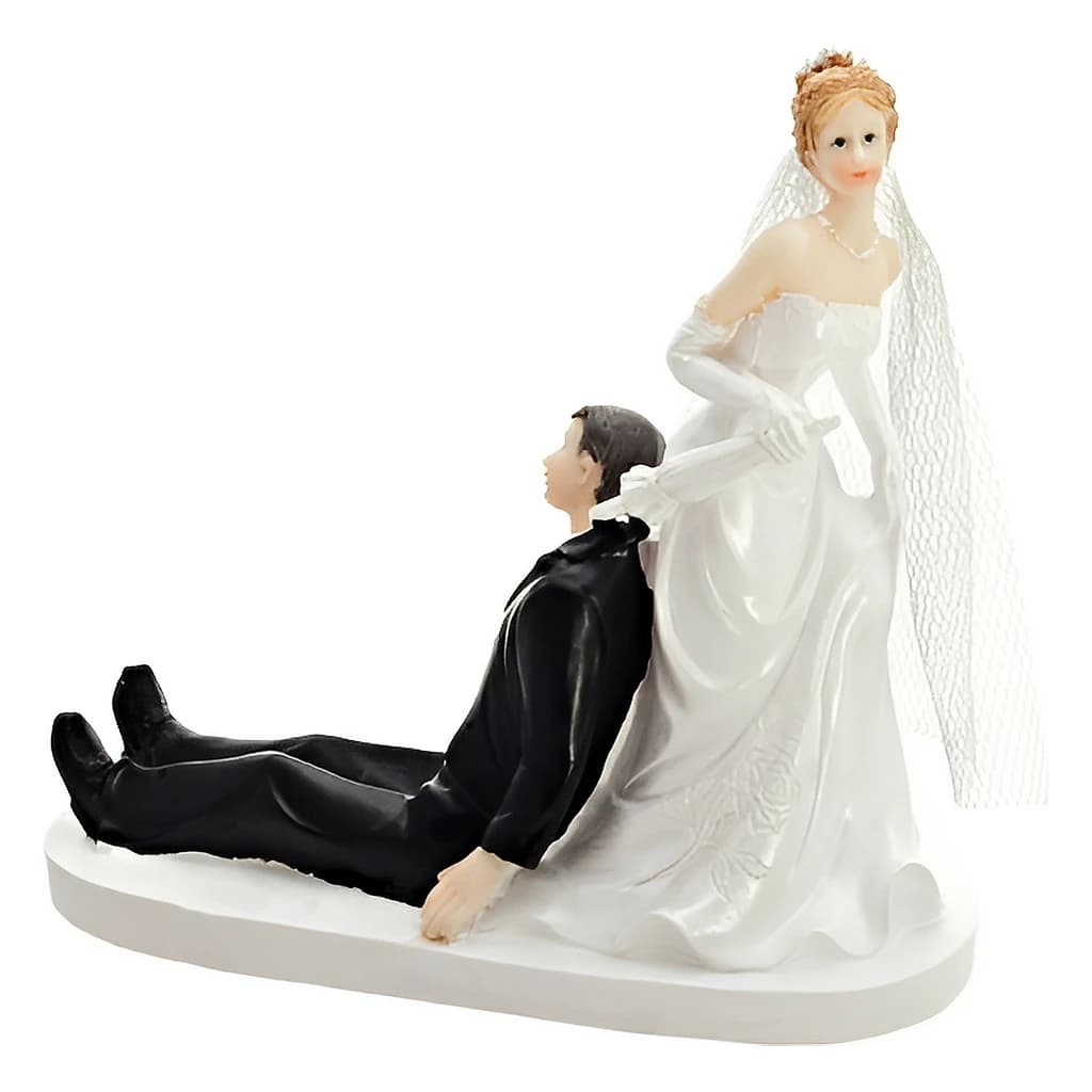 Fig. Newly-Weds with Umbrella 13 cm