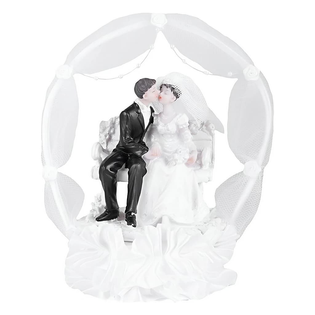 Fig. Newly-Weds on Bench 18 cm White