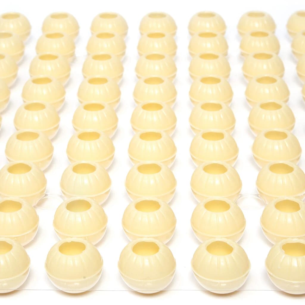 Choc Cups Truffle Shell White 25 mm (504 pc)