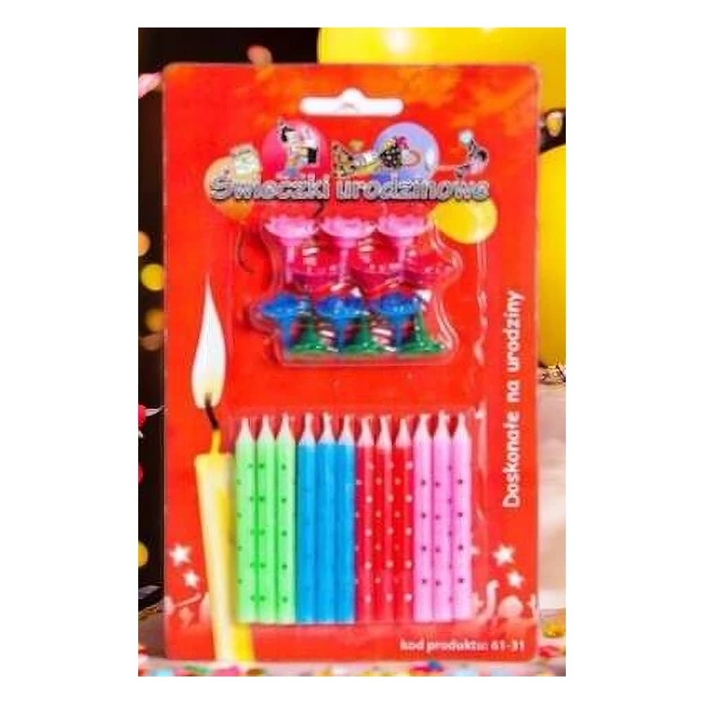 Birthday Candles Dots (8 pc)