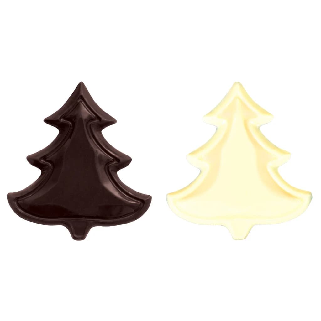Choc. Decor. Christmas Trees Set 38×42 mm (150 pc)