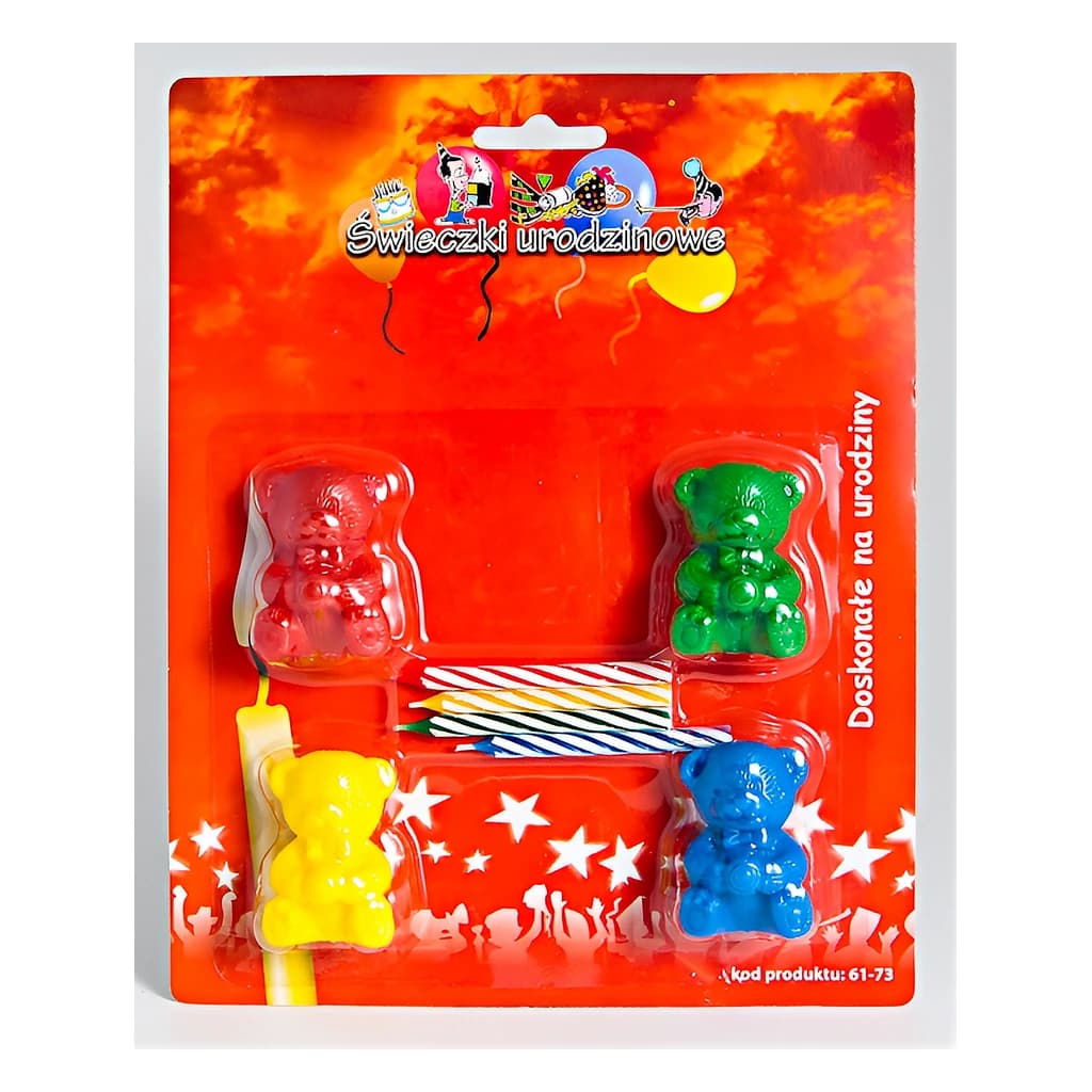 Birthday Candles Bears (12 pc)