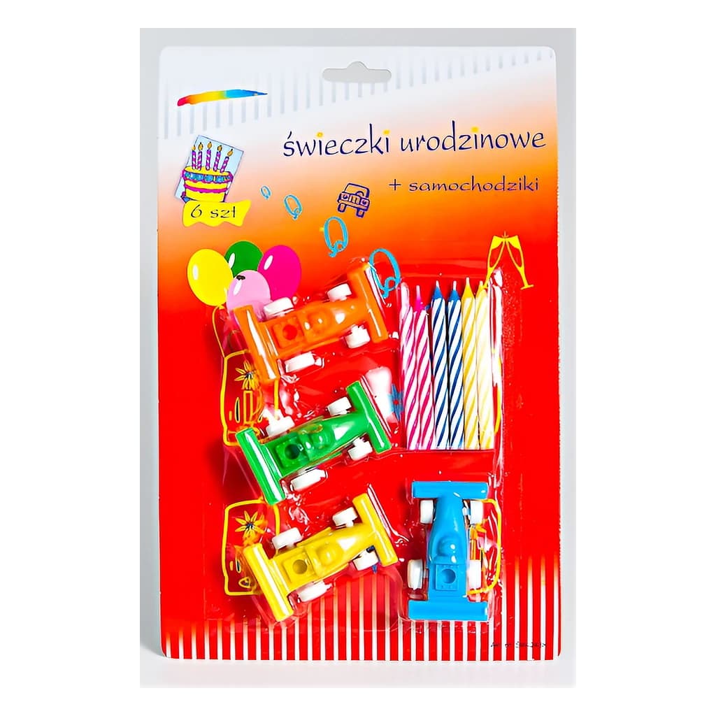 Birthday Candles Cars (5 pc)