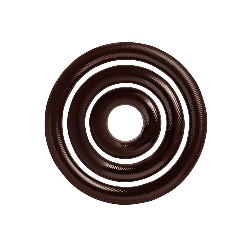 Choc Decor. Circles Dark Set 64,46,24 mm (180 pc)
