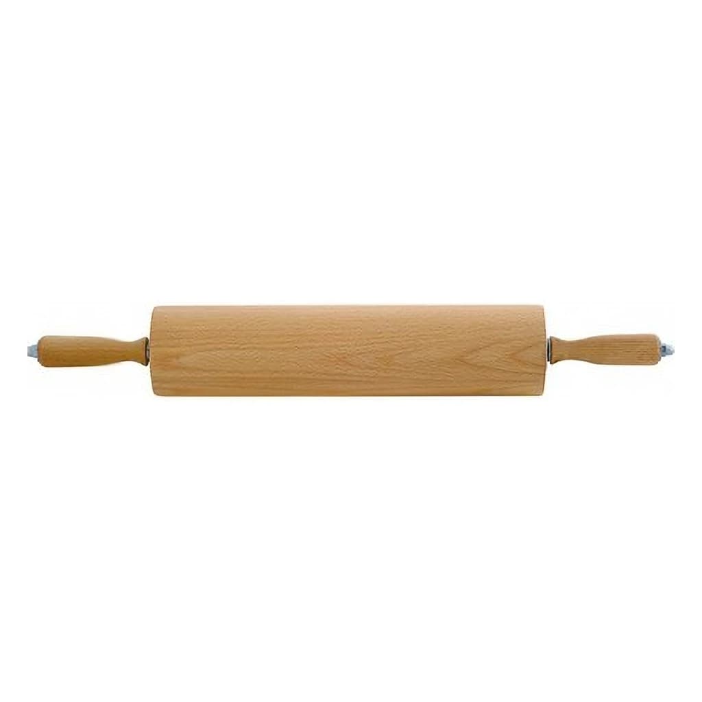 Wooden Rolling Pin on Bearings, 50 cm