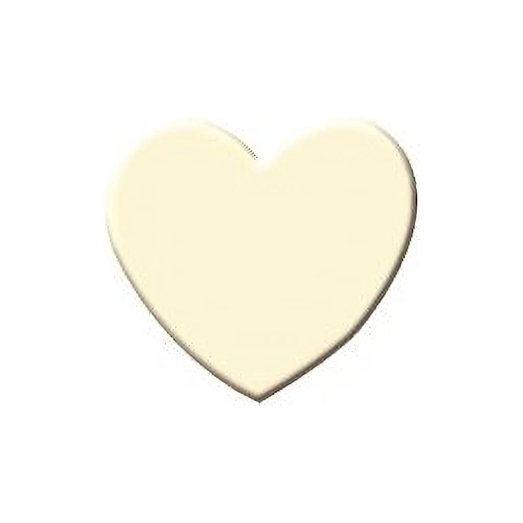 Choc Decor. White Heart 20 mm (250 pc)