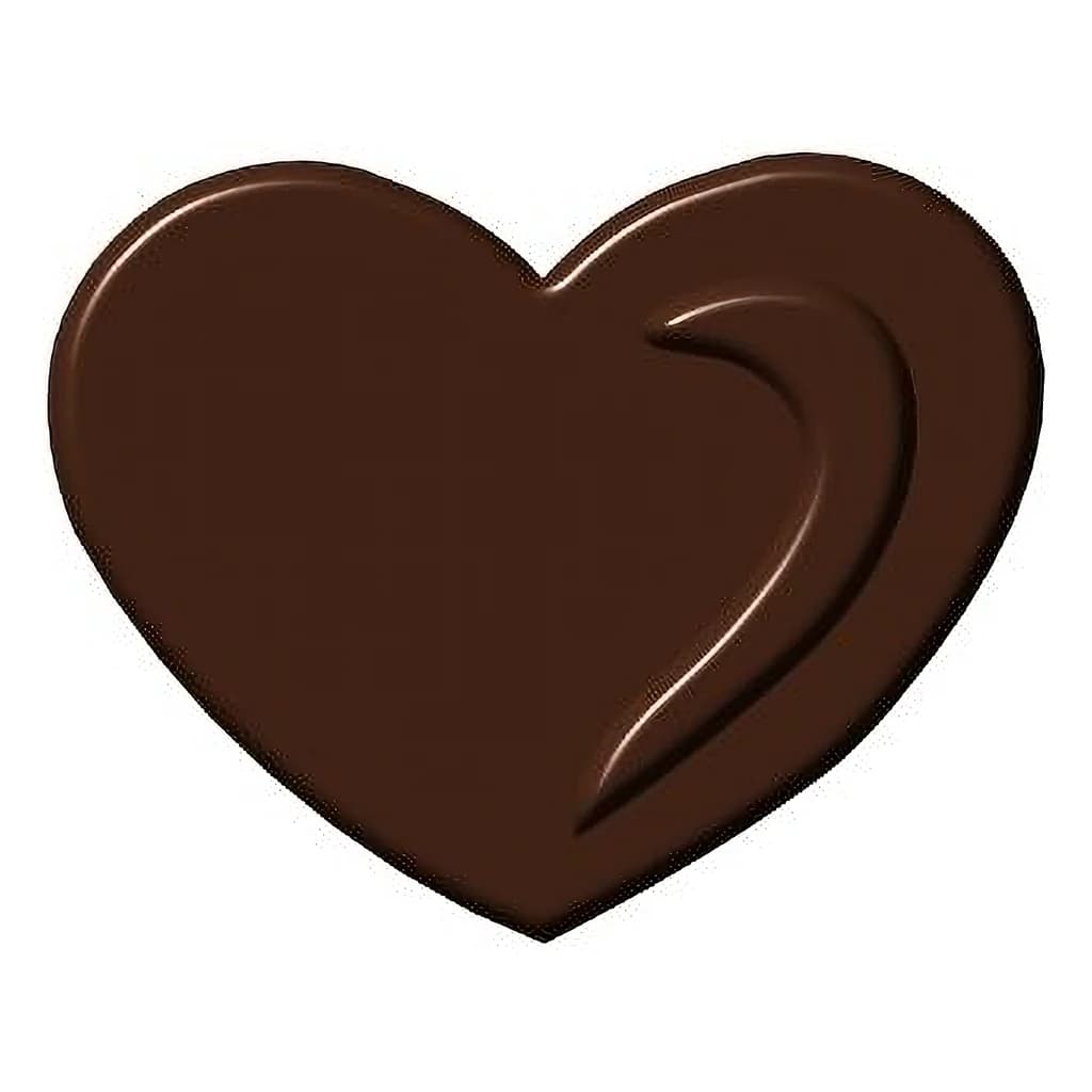 Choc Decor. Heart 40 mm (144 pc)