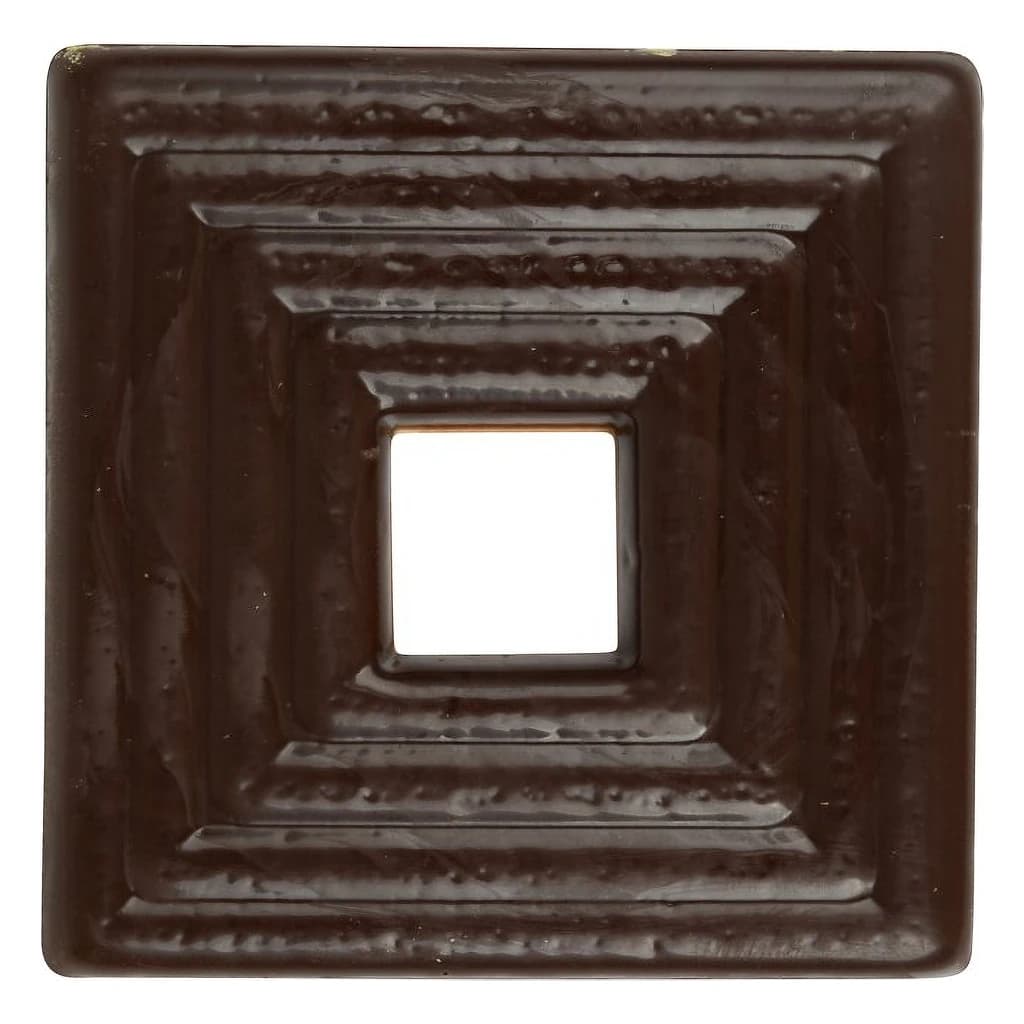 Choc. Decor. Embossed CUADRADO Dark 50×50 mm (16 pc)