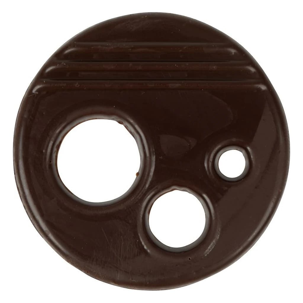 Choc. Decor. Embossed RUEDA II Dark 50 mm (16 pc)