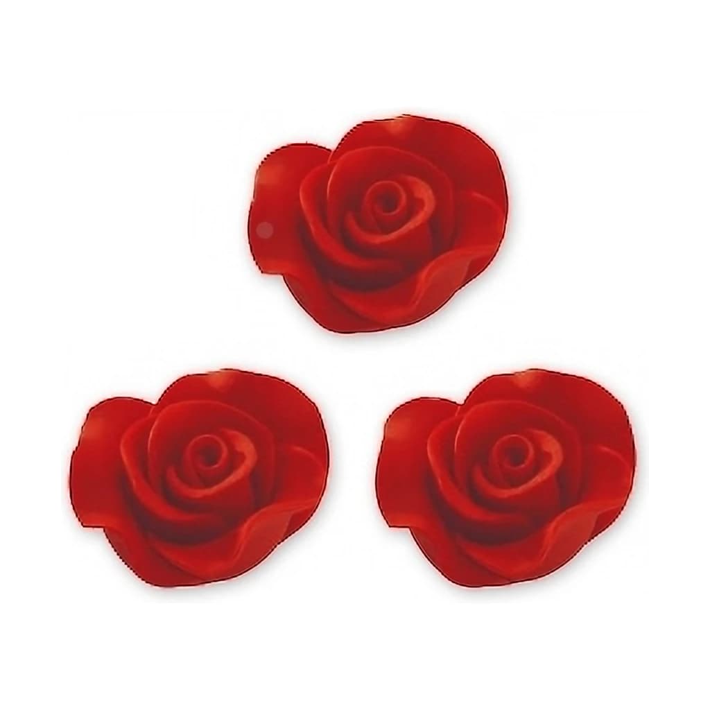 Rose Red d 60 mm h 35 mm (12 pc)