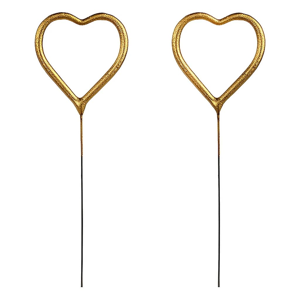 Sparklers Heart gold 16.5cm (2 pc)
