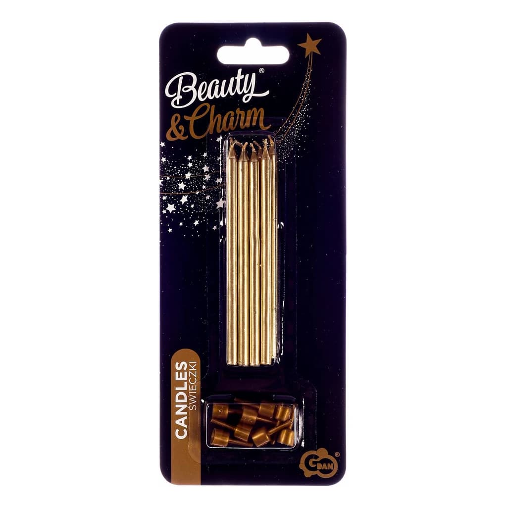 Birthday Candles Gold (8 pc)