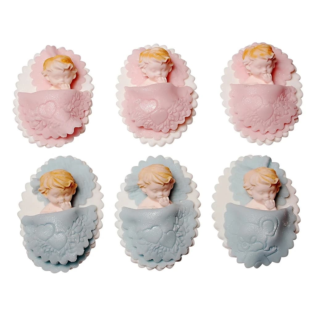 Decoration for Baptism Pink, Blue