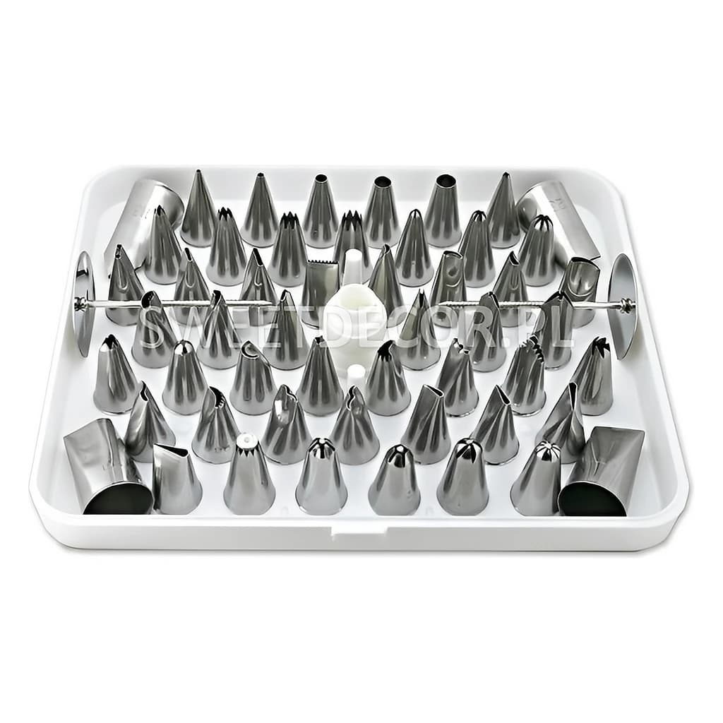 Stainless Decor Tips Set (52+3) 62922