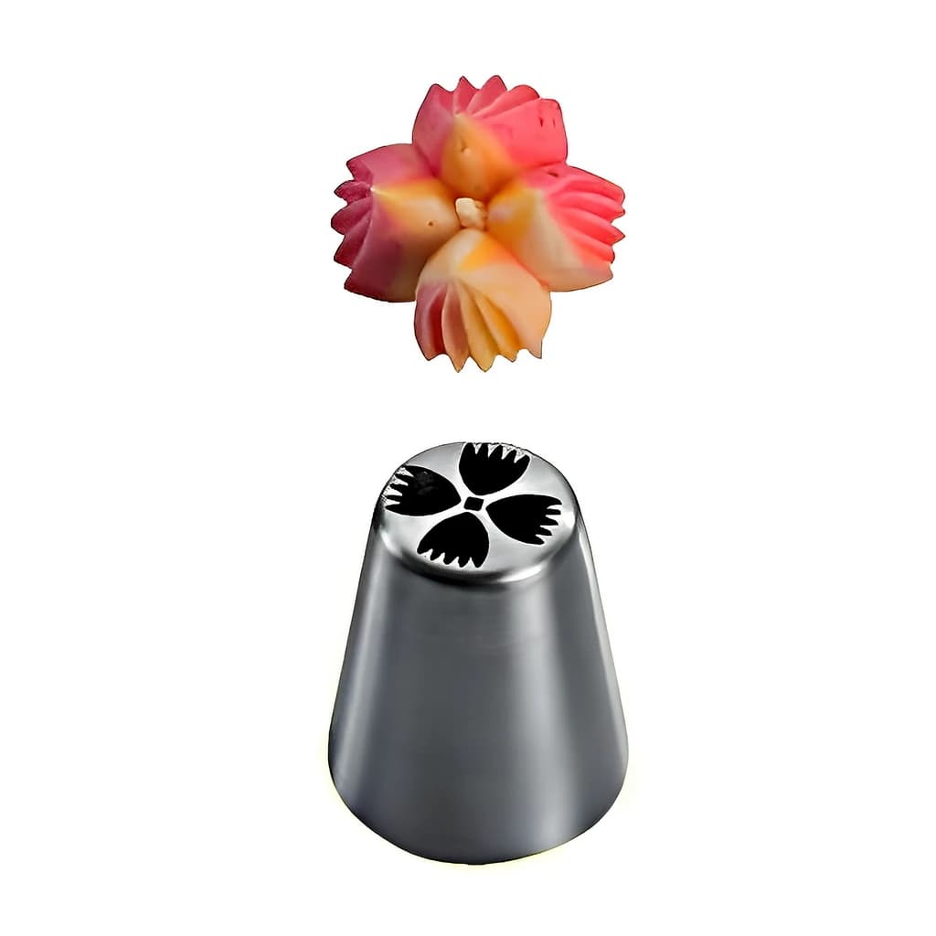 Stainless Flower Tip, Diam. 25 mm, H 42 mm