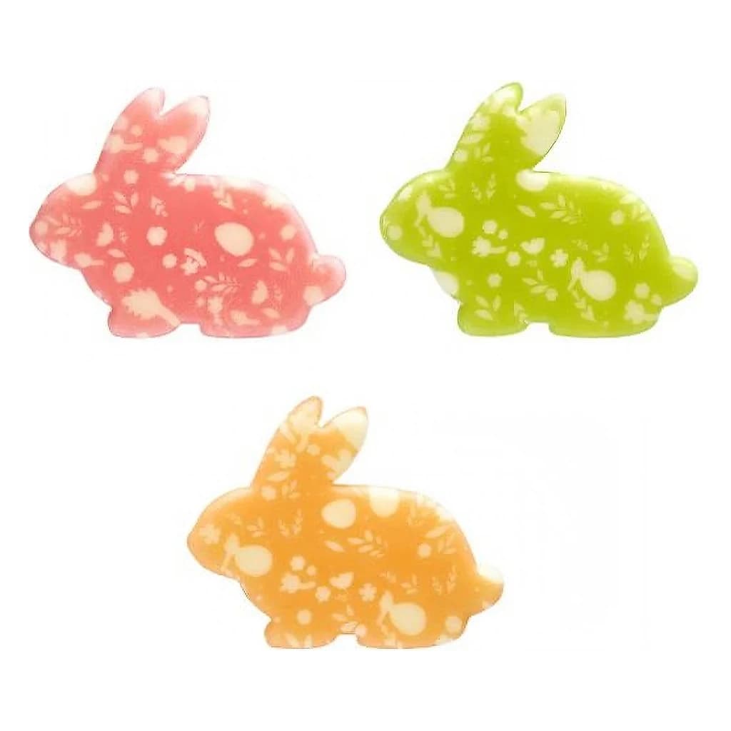 Choc. Decor. Meadow Bunnies 40 x 30 mm (135 pc)