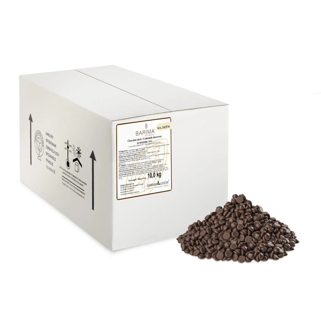 Dark chocolate economic 50% 10 kg