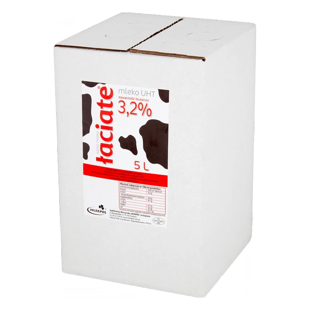 Milk Łaciate 3.2% UHT 5 lt