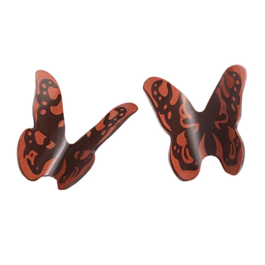 Choc Decor. Butterflies Set 35 x 35 x 15 mm (108 pc)