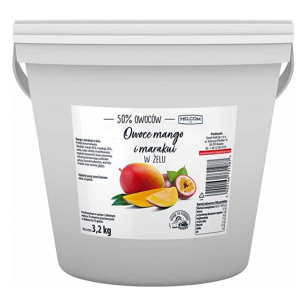 Mango and Passion fruit Filling Roasted 50% Helcom 12 kg