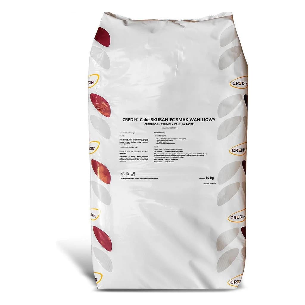 Credin Vanilla Flavoured Crumble Cake Mix 15 kg