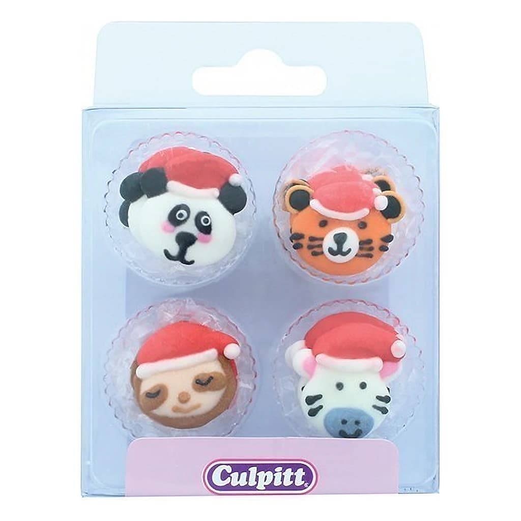 SugarDec Piping Xmas Wild Animal 25 mm (12 pc)