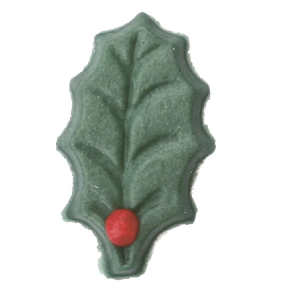 Sugardec-1 Lf Holly & Berry-DK 24mm (2160 pc)