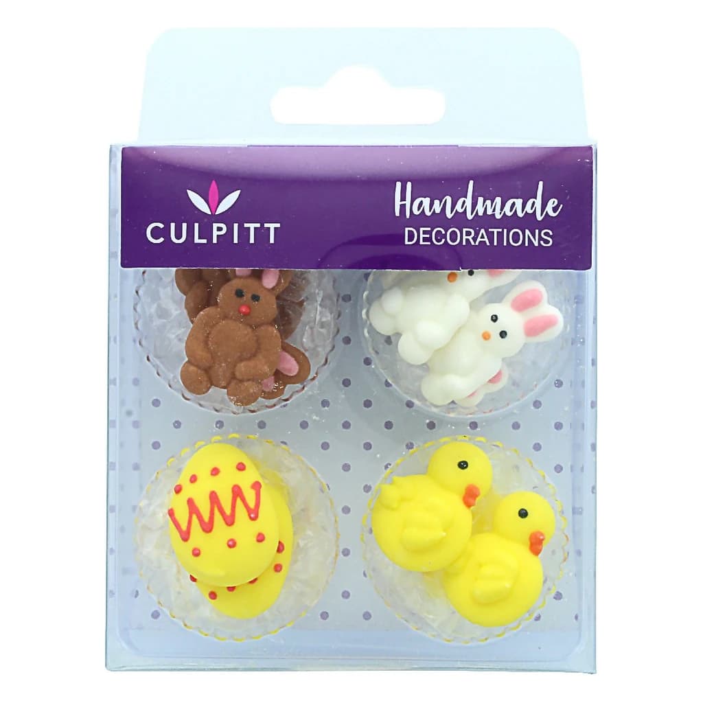 SugarDec Piping Chick, Egg & Rabbit (12 pc)