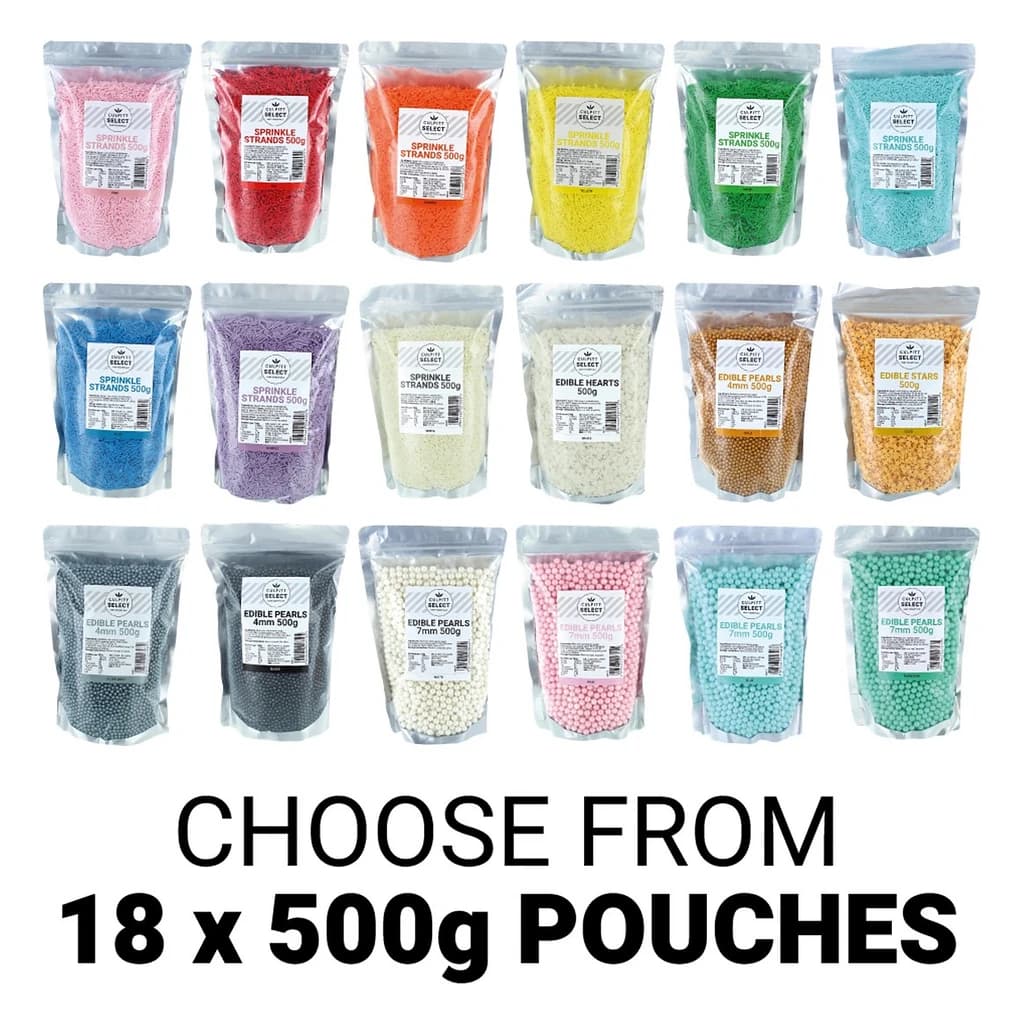 Bulk Sprinkles Bundle (18 × 500 g)