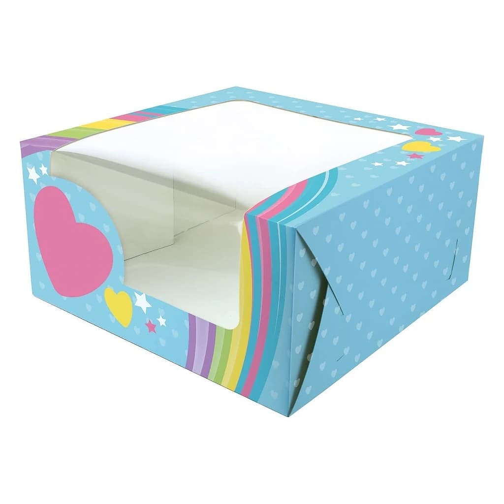 Rainbow Cake Box (10×5) – 20 pc