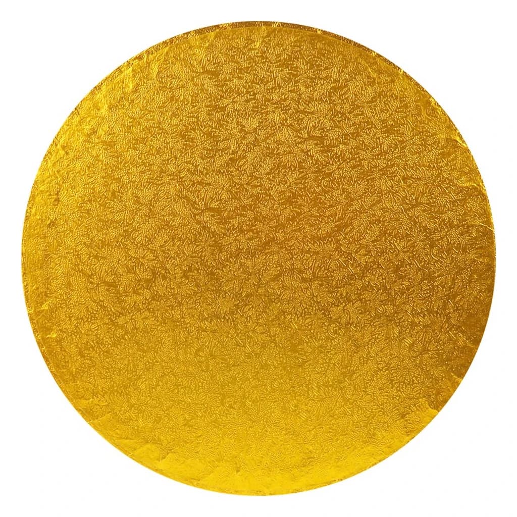 Round Cake Drum (15") Gold – 5 pc